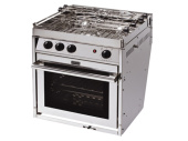 Force 10/ENO F63258 - Stainless Steel 2 Burner Oven Euro Compact