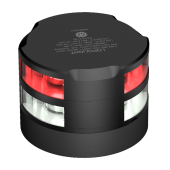 Lopolight 200-014+012G2-B - Navigation Light 2NM 360° Red+2NM 360° White, Black Anodized