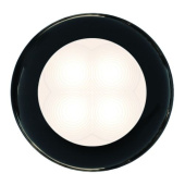 Hella Marine 2XT 980 500-751 - Warm White LED Round Courtesy Lamps, 12v Black Plastic Rim