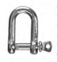 Plastimo Galvanised Steel D Shackles