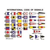 Nuova Rade 45256 - International Code of Signals Chart, Adhesive, 16x12cm