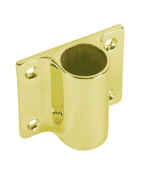 Foresti & Suardi 53B.L Brass Vertical Flagpole Holder Ø25 mm, 68 x 60 mm