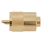 Euromarine Connector PL 259 / 6 - Male - 24-Carat Gold-Plated