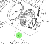 Steyr Z002004-0 - Painted Oil Pump Assembly With Shaft and Ring