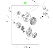 Bukh 37300-3A100 - Alternator Assembly for S270J Engines