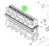 Steyr MZ60154-1 - Cylinder Block Assembly Including Valves for MO256H45 and MO256K43 Engines