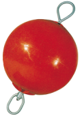 Allpa Anchor Buoy With Through Going Zinc Bar, Nylon Bearings, 2 Eyes, Ø400mm, L=760mm, Red (Size 1)