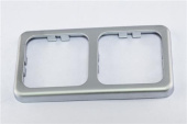 Inprojal Cover Frame (2) 60x113mm Smooth/Silver Matte Finish