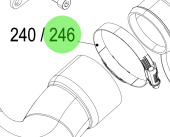 Steyr 2179178-0 - Hose Clamp With Spring 70-90/12 for Steyr Engine Installations