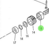 Nanni Diesel 970491525 - Standard No. 1 Crankshaft Bearing for HE Series Engines