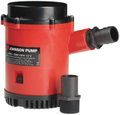 Johnson Pump 32-2200-02 - L-series Bilge Pump L2200, 24V/4.5A, 130l/min, Hose Connection 1-1/8" & 1-1/4"