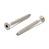 Euromarine 9047 Torx Reinforced Countersunk Chipboard Screws Full Thread A2 Stainless Steel