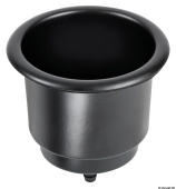 Osculati 48.430.81 - Delux Stainless Steel Black Glass Holder With Drain Hole