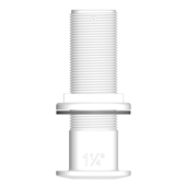 TruDesign Skin Fitting Long Domed - 1 1/4" White