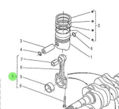 Nanni Diesel 970491505 - Connecting Rod Assembly for HE Series Engines