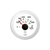 VDO A2C59514234 - Engine oil Temperature Gauge 120°-300°F / 50°-150°C White ViewLine 52 mm