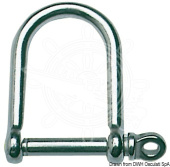Osculati Wide Jaw D Shackles Forged AISI 316 Stainless Steel