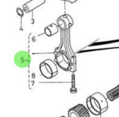 Nanni Diesel 970307558 - Connecting Rod Assembly for HE and N Series Engines