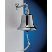 Foresti & Suardi 2045.C - R.I.N.A Polished Brass Ship's Bell Complete With Bracket Ø160 mm