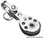 Viadana Mini Swivel Block for Rope up to 6-8 mm, 25 mm Sheave