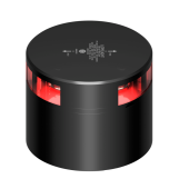 Lopolight 201-014-B-180-CD - Navigation Light 2NM 180° Red, Single, Black W/Conn & Alu-Base CD