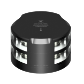 Lopolight 201-011KL+012S-B-UL - Navigation Light 3NM 225° White Masthead+2NM 360° White/Strobe, Black