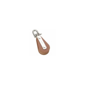 Barton T00131 – TUPHblox Single Swivel Block with Becket 20mm, Brass Bearing, Max Rope 8mm