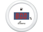 Wema 110303 - Whiteline Digital Fuel Gauge 0-190 Ohm White