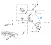 Vetus STM9615 - Exhaust Injection Elbow Ø 90 DT44/DET44