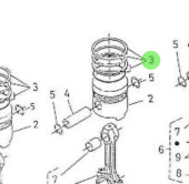 Nanni Diesel 970301955 - Standard Piston Ring Set for 4.190HE Engines