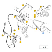 Vetus STM7625 - V-belt Pulley for M4.15/17/35/45/55