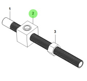 Bukh 00800-1U142 - Cable Guide Block for R210J Steering Systems