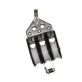 Viadana Wind Speed Ball Bearing Triple Block with Becket and Fixed Head for Rope up to 10-12 mm