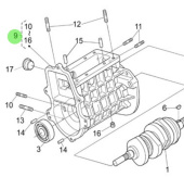 Nanni Diesel 970314938 - Injection Pump Housing Assembly for N4.85 and N4.100 Engines