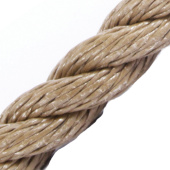 M-Ropes Classic Strand 3-Strand Pre-Stretched UV-Stabilized Polypropylene Halyard Rope 10-26 mm, 200 m - Brown