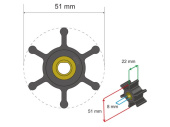 Albin 06-01-008 - Premium Impeller Kit