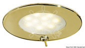 Osculati 13.447.07 - Atria LED Spotlight Golden Stainless Steel With Switch