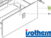 Isotherm SGC00311AA – Complete Lower Drawer for DR190 Inox Refrigerator