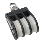 Barton N05320 – Triple Reverse Shackle Block Size 5 54mm, Plain Bearing, 3x Ø54mm Sheaves, Max Rope 12mm