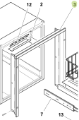 Isotherm SGB00114AA – 3-Side Flush Mounting Frame with Lock for DR65/DR55F (Glass Door Predisposed)