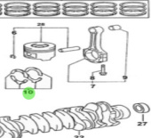 Nanni Diesel 970312616 - Crankshaft Thrust Washer Set for T6 Series Engines