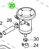 Steyr Z002051-0 - Oil Separator for Steyr Engine Applications