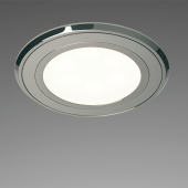 Prebit 23364105 - LED Recessed Light EB42R-3 (Master), V4A Polished (AISI316L), 10-30V DC, Max. 6W, IP67, Ø120mm, ww/red