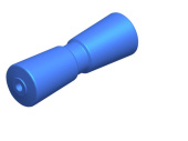 Talamex V-Keel Roller PU L200mm Ø75mm Shaft 16mm
