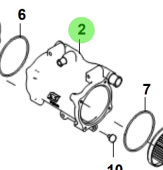 Bukh 00100-5S102 - Heat Exchanger Housing for S270J Engines