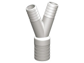TruDesign White Y-Piece Hose Connectors