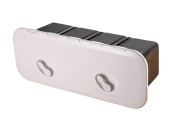 Trem ABS Rectangular Box White RAL9003 243x607mm