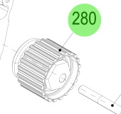 Steyr 500945 - Idler Pulley Assembly for Steyr SE306J38 and Other Engines