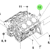 Bukh 15734-28000 - Sealing Cap for S270J Cylinder Blocks