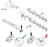 Vetus VD21008 - Gasket Exhaust Manifold DT(A)66